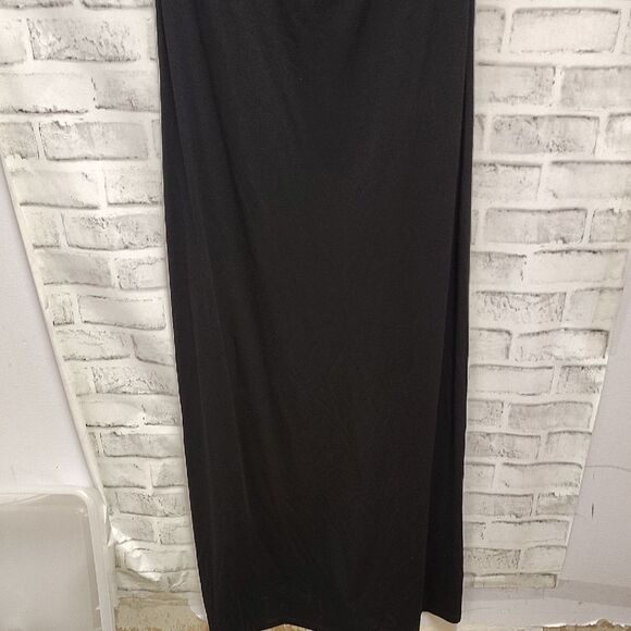 Tommy Bahama Black Sheath Maxi Dress with Cowl Neck - Picture 2 of 4